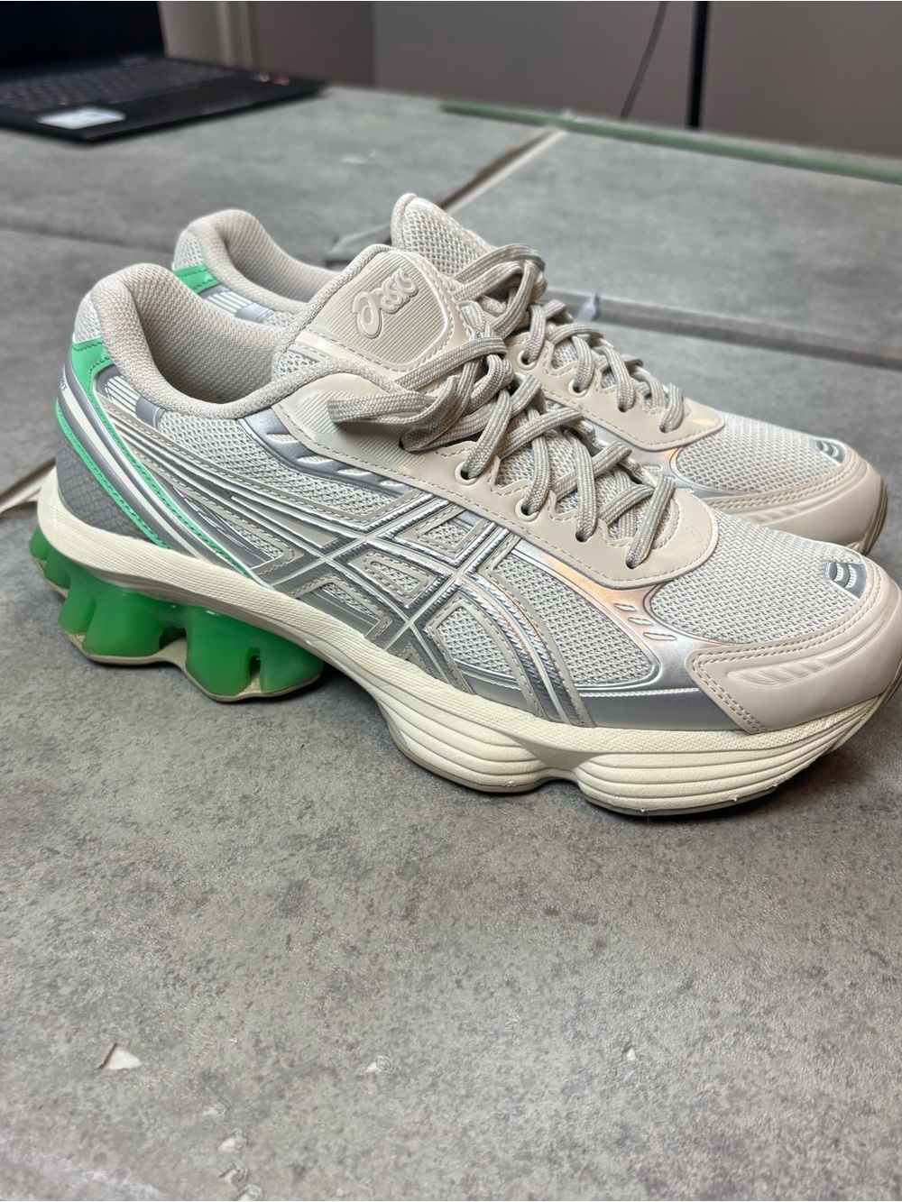 ASICS Men's GEL-KINETIC FLUENT Running Shoes Mens 7 Silver Green F450325 - Picture 13 of 14